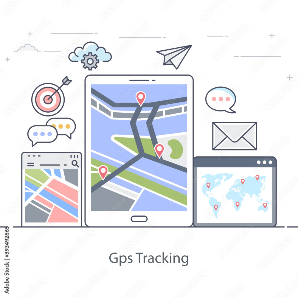Gps Tracking Illustration 