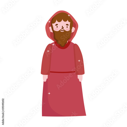 nativity, joseph character manger cartoon