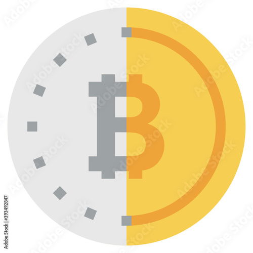 Bitcoin Currency Vector 