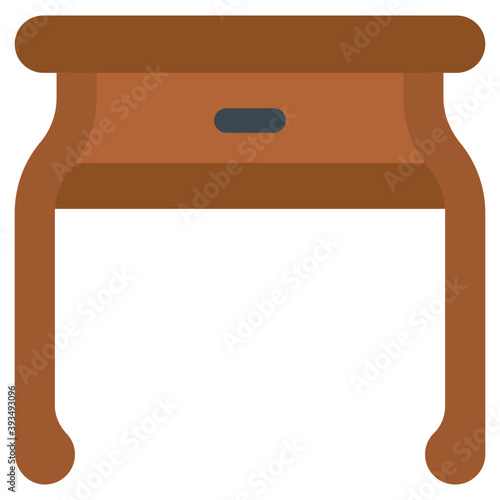 Bedside Table Vector 