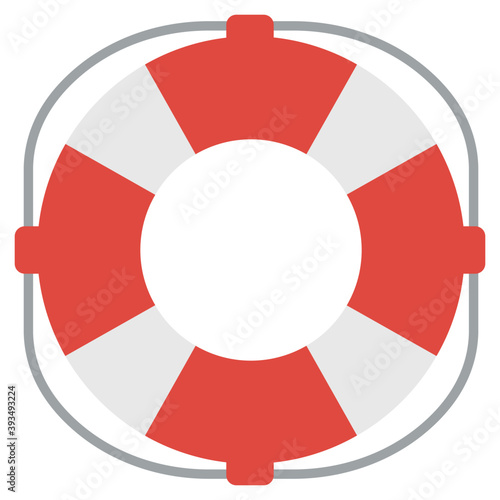 Flat Lifebuoy Vector 