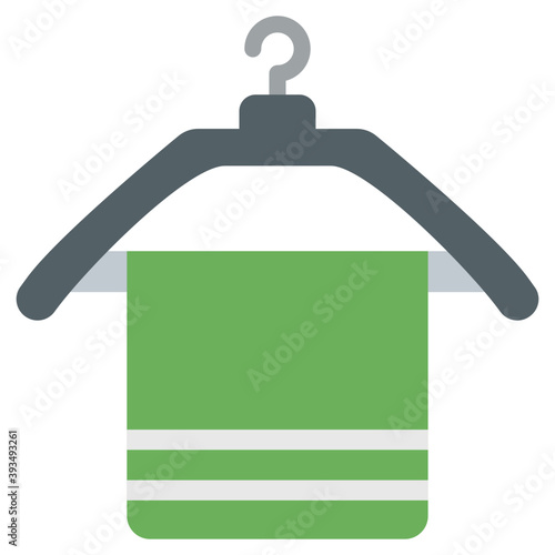 Towel Hanging Vector 