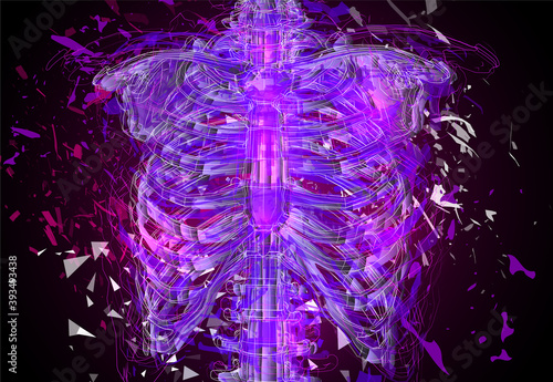 Vector abstract chaotic background.