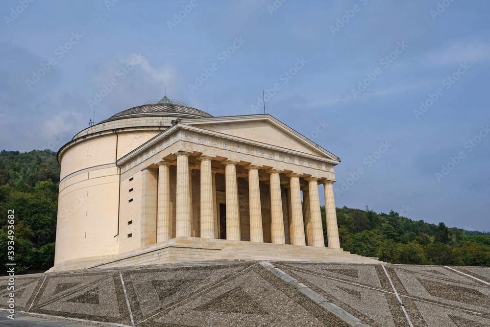 Obraz premium The Tempio Canoviano or Temple of Canova, Roman Catholic parish church in Neoclassical style. Travel destination in Possagno in the Province of Treviso in the region of Veneto, Italy.