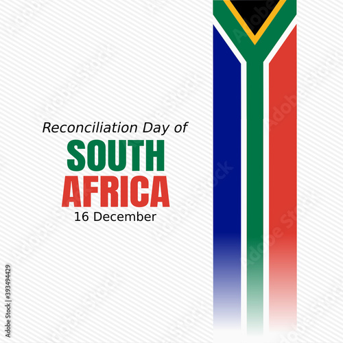 vector graphic of reconciliation day of south africa good for reconciliation day of south africa celebration. flat design. flyer design.flat illustration.