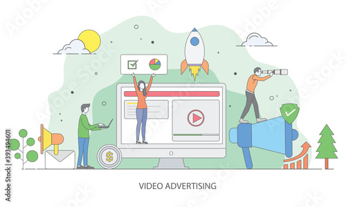Video Advertisement Vector 