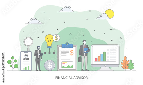 Financial Advisor Vector 