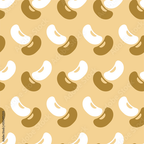 Soy bean  vector seamless pattern. Beans Sprout Plant Leaves Seamless Pattern Vector. Natural Organic Broad Beans Or Soybean Icons. Agricultural Farm Vegetable Nutrition Template Flat Illustration