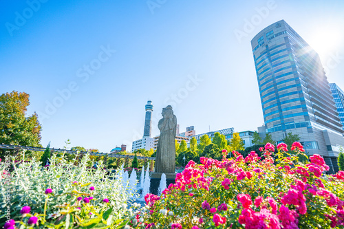 山下公園/噴水広場/花壇