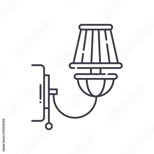 Light bulb icon, linear isolated illustration, thin line vector, web design sign, outline concept symbol with editable stroke on white background.