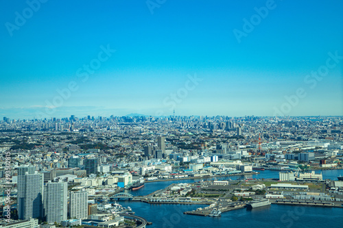  【横浜ランドマークタワーより】横浜市、都市景観・眺望 © BSDC
