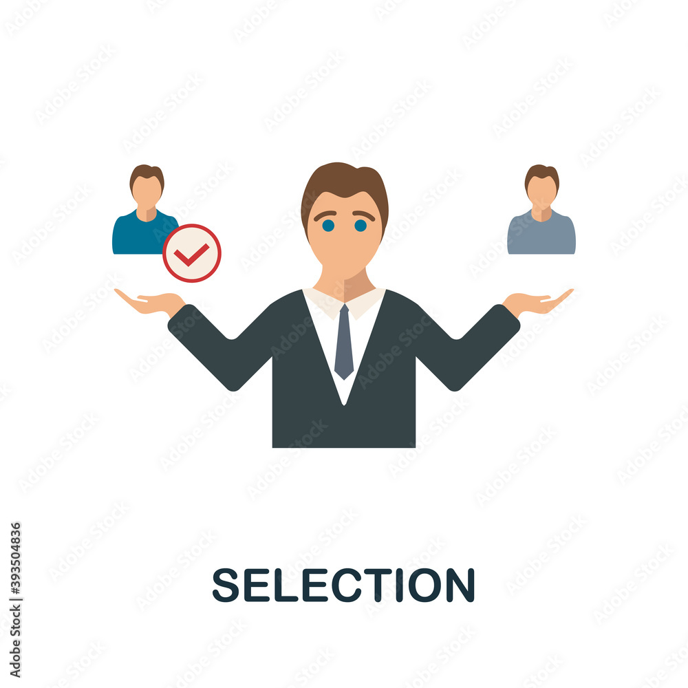 Selection icon. Simple element from human resources collection. Creative Selection icon for web design, templates, infographics and more Selection icon. Simple element from human resources collection. Creative Selection icon for web design, templates, infographics and more