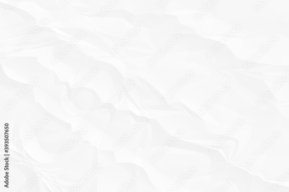 Fototapeta premium crumpled white paper background close up