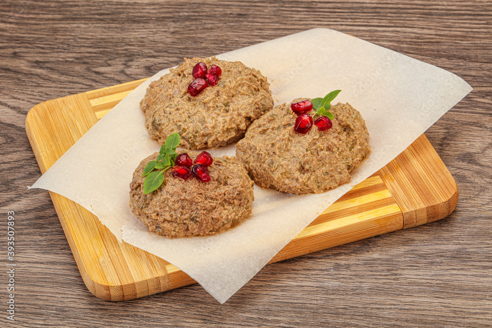 Georgian cuisine - pkhali from beans