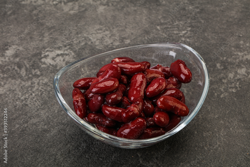 Canned red Kidney in the bowl Canned red Kidney in the bowl