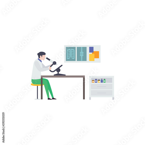 Lab Researcher Vector 