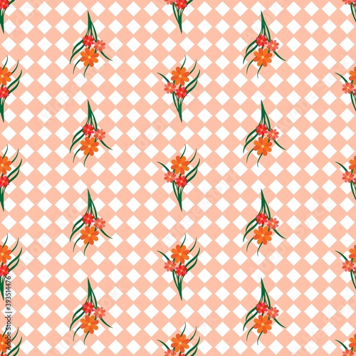 Abstract flower pattern for print and textiles etc