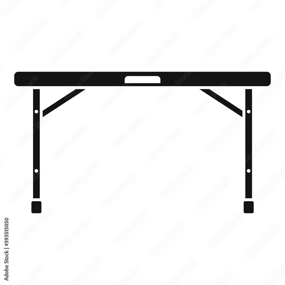 Obraz premium Folding table icon. Simple illustration of folding table vector icon for web design isolated on white background