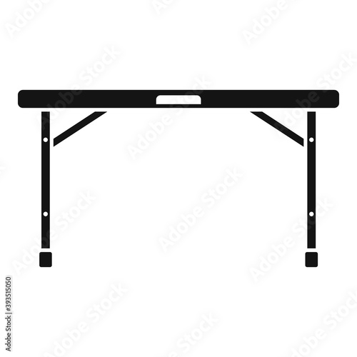 Folding table icon. Simple illustration of folding table vector icon for web design isolated on white background