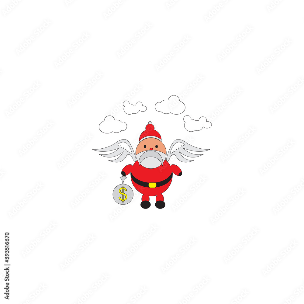 Fototapeta premium Santa claus logo