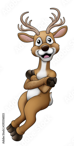 Christmas reindeer cartoon ...