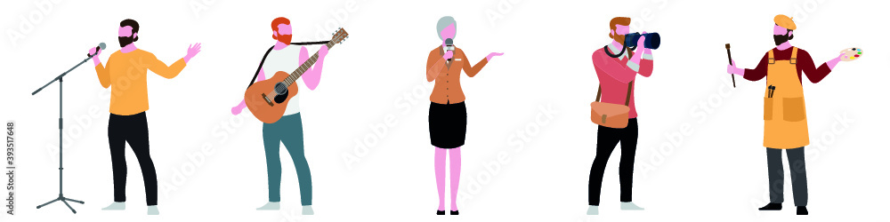 musician, people, avatar, person, group, character, profession musician, people, avatar, person, group, character, profession