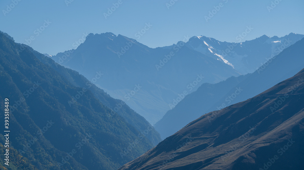 view of the mountains, mountain landscape close-up