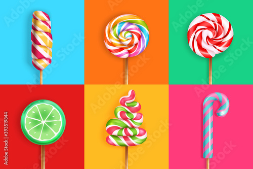 Lollipop Realistic Concept 