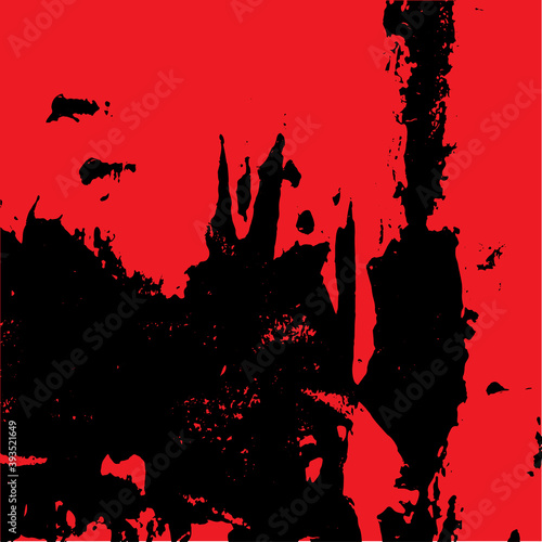  Abstract grunge background in red and black