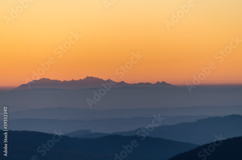 Bieszczady zachód słońca  © wedrownik52