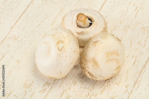 Raw Champignon heap for cooking