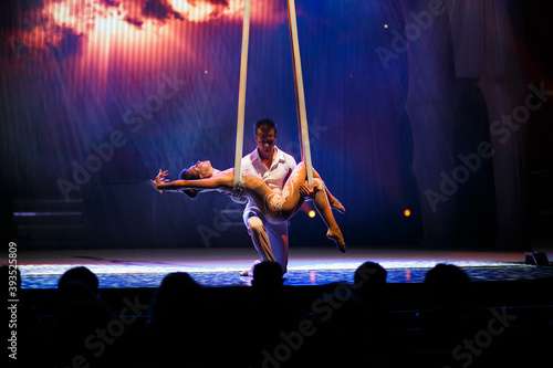 Aerialist perform live in the show. photo