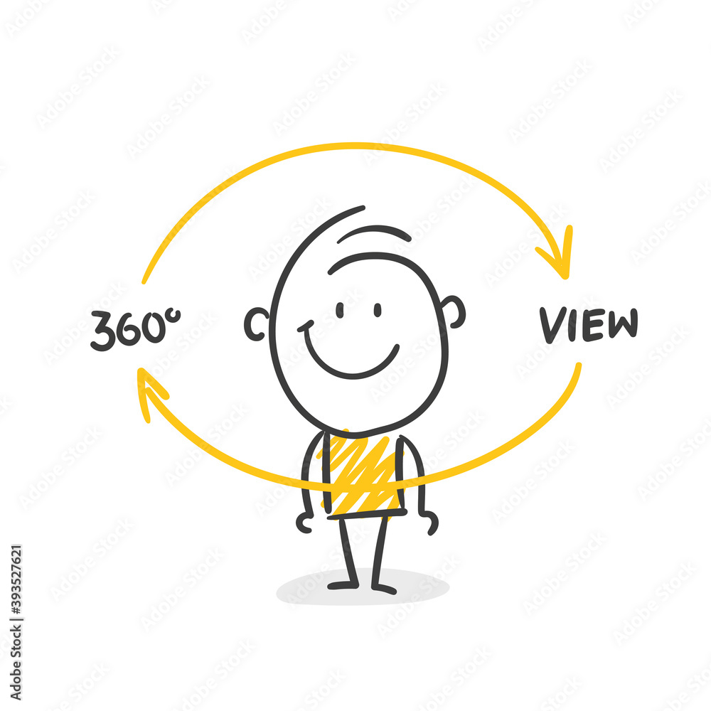 Strichfiguren / Strichmännchen: 360° View. (Nr. 576) Strichfiguren / Strichmännchen: 360° View. (Nr. 576)