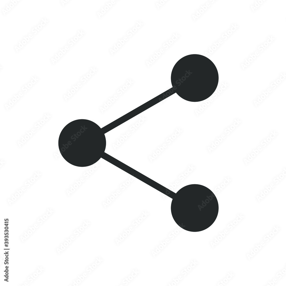 Share vector icon. Link symbol. Social media panel button. Flat web and application sign. Black silhouette isolated on white background. Share vector icon. Link symbol. Social media panel button. Flat web and application sign. Black silhouette isolated on white background.