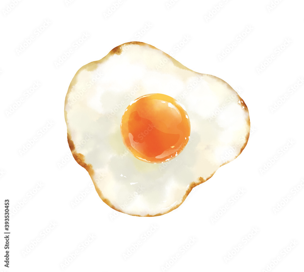 リアルな目玉焼きのイラスト素材 Stock イラスト Adobe Stock