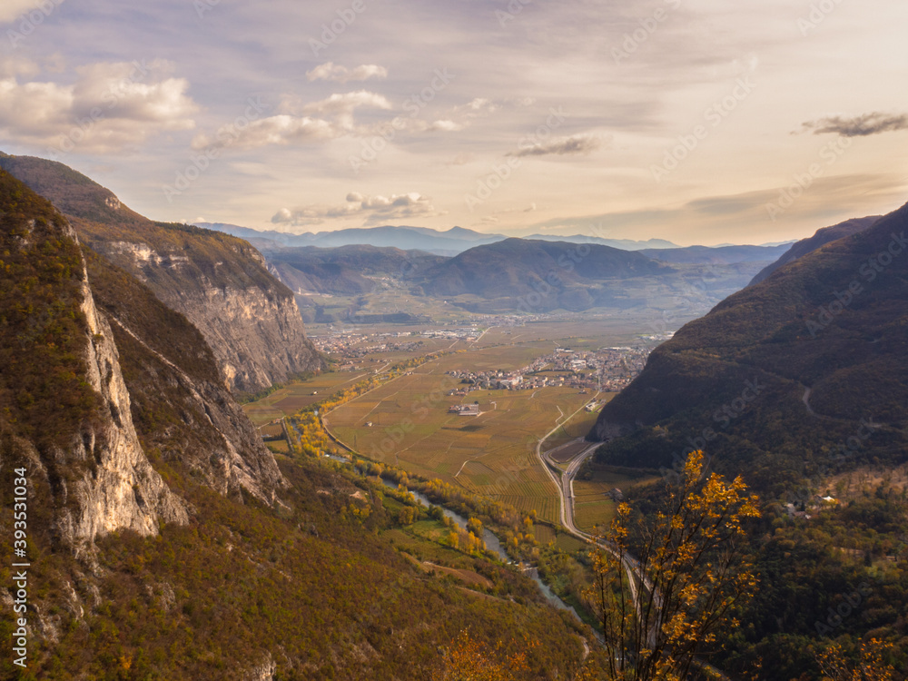 Fototapeta premium From Mezzolombardo landscape