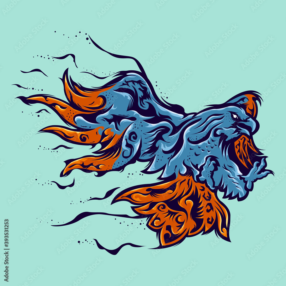 abstract eagle flying illustration abstract eagle flying illustration
