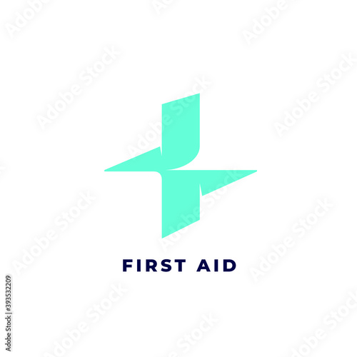 Free Download Medical cross logo.Healthcare and doctor sign.Blue color icon isolated on light background.First aid geometric symbol for medics, doctors, ambulance and pharmacy.Clean shape. - GFXLoad