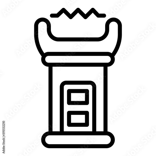 Taser stun icon. Outline taser stun vector icon for web design isolated on white background
