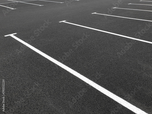 Wallpaper Mural Parking markings, black and white stripes on bitumen. Empty Parking space at store Torontodigital.ca