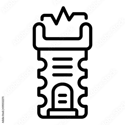 Taser attack icon. Outline taser attack vector icon for web design isolated on white background
