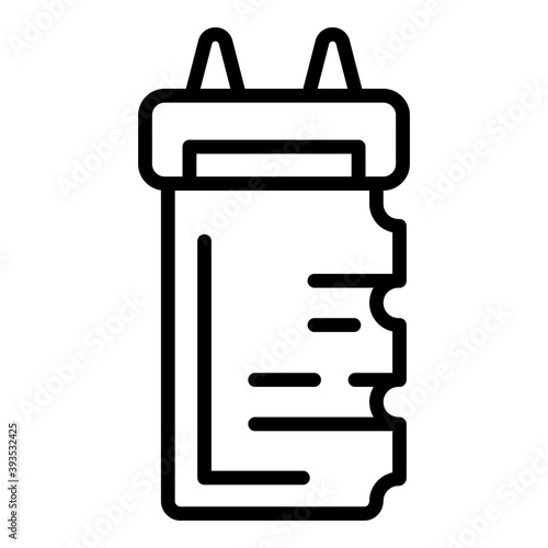 Taser electric icon. Outline taser electric vector icon for web design isolated on white background