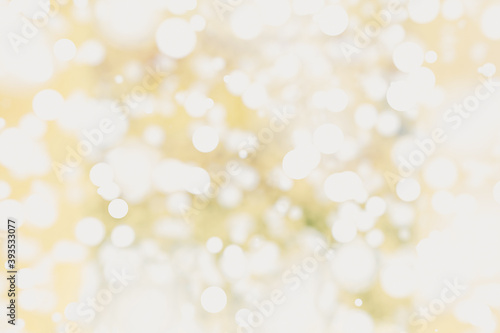 gold blur abstract background with white bokeh (digital paint), Christmas background