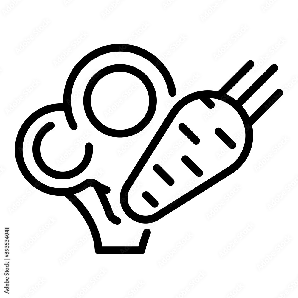 Healthy eco food icon. Outline healthy eco food vector icon for web design isolated on white background Healthy eco food icon. Outline healthy eco food vector icon for web design isolated on white background