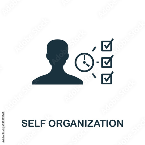 Self Organization icon. Simple element from agile method collection. Filled Self Organization icon for templates, infographics and more