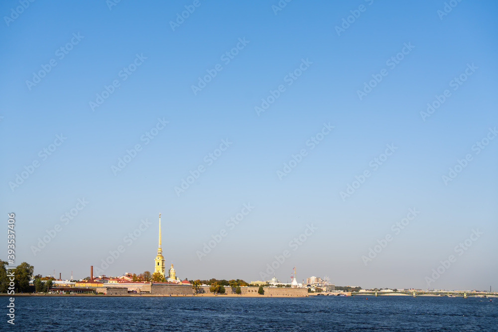 Landscape of St. Petersburg Peter and Paul Fortress