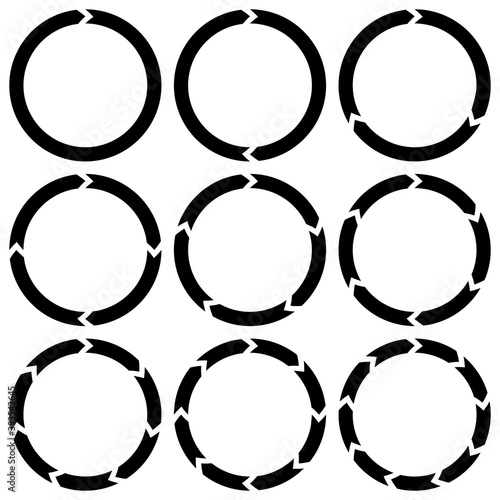 ring is broken into sectors...