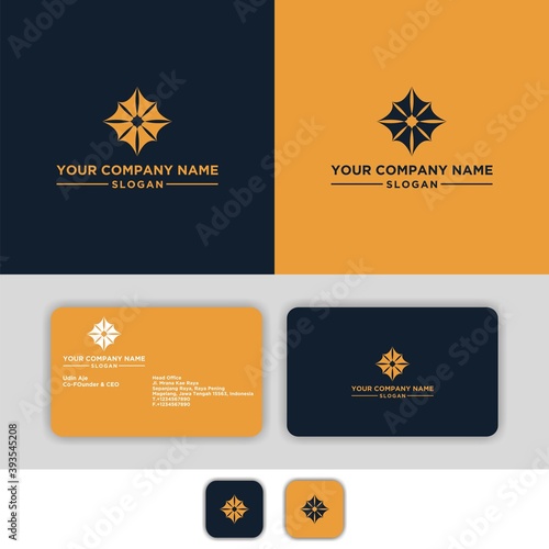 vector trumpet leaf with cool colors