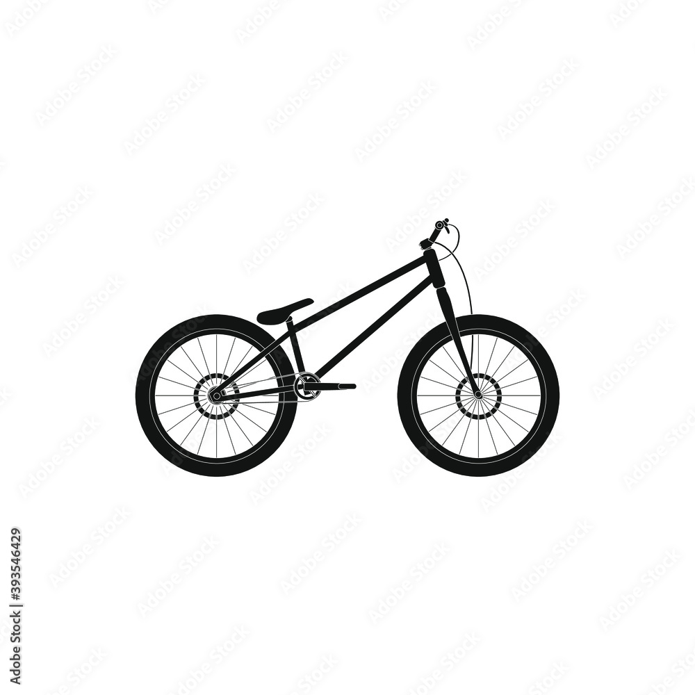 trial bike, on white background