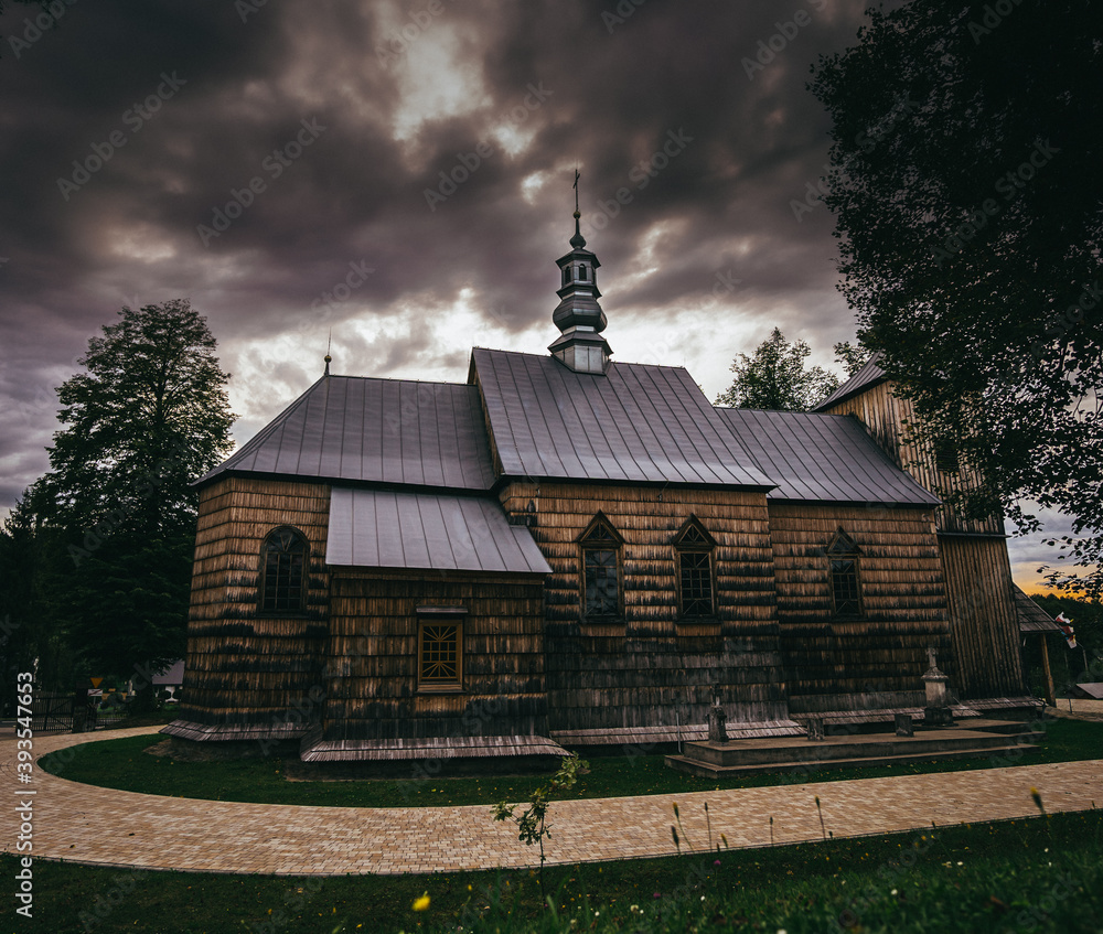 Fototapeta premium church in bieszczady / kościół / cerkiew